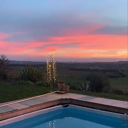 Maison Avec Piscine Ayant Une Vue Exceptionnelle Sur Le Lauragais Et La Chaine Des Pyrenees Villa Puechoursi